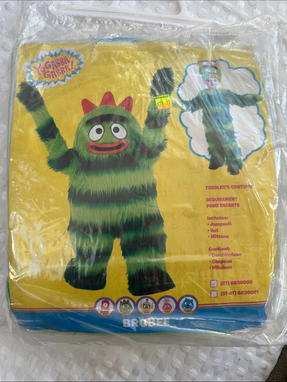 Brobee YoGabba GABBA -Toddler Costume